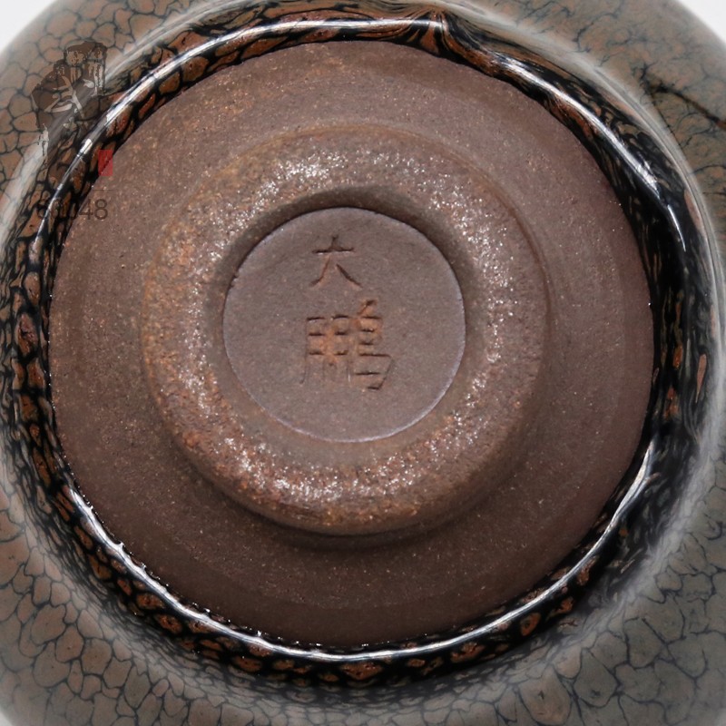 建盏大师陈大鹏,束口黄鹧鸪手刻版