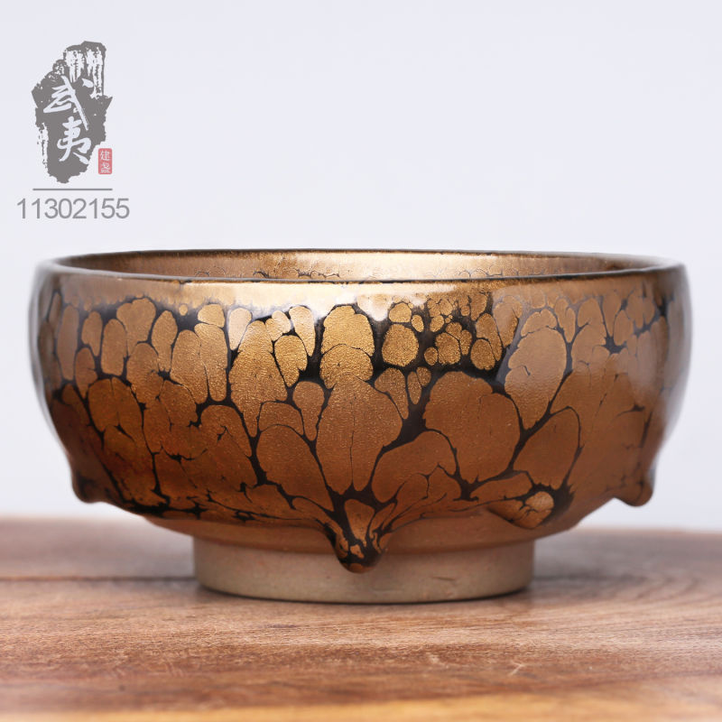 建盏大师黄美金，金油滴〈龙吟虎啸 〉