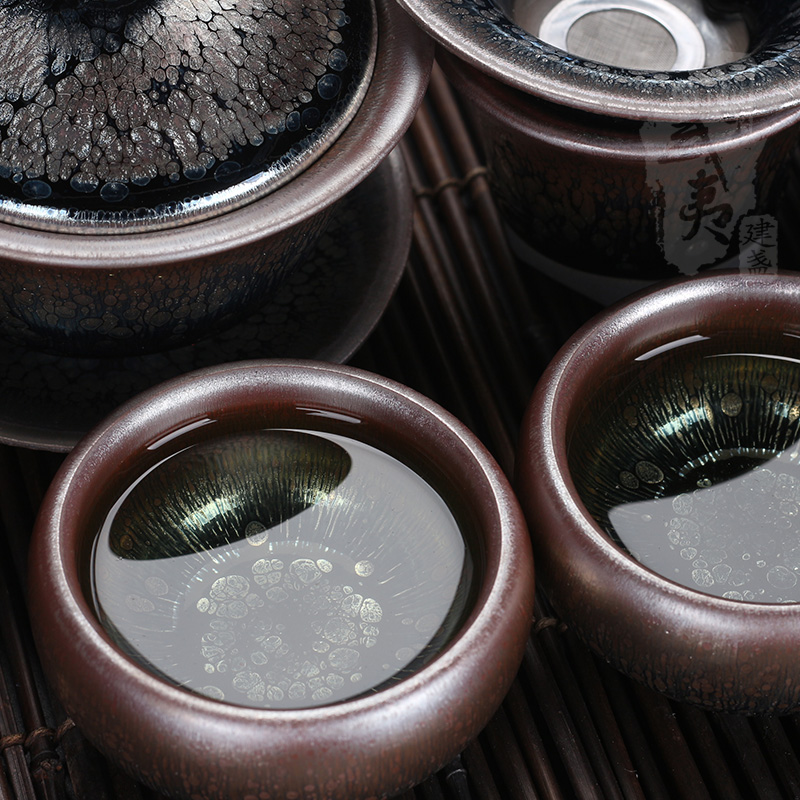 建盏大师丁家相，禅定茶具套装