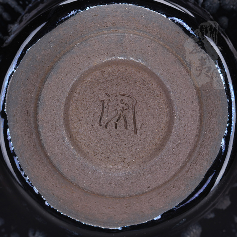 建盏大师阙美娇，银油滴束口盏