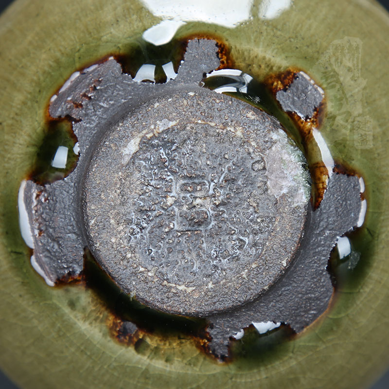 建盏大师吕竹兴，敛口仿古茶叶末盏