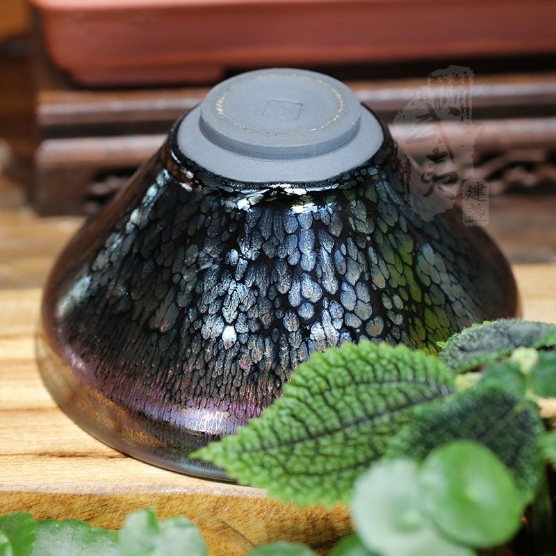 建盏大师裴春元，束口彩金大盏