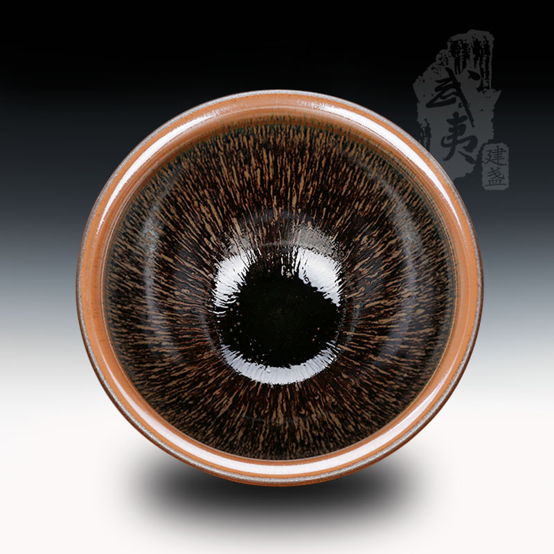 建盏大师叶礼忠，窑变兔毫