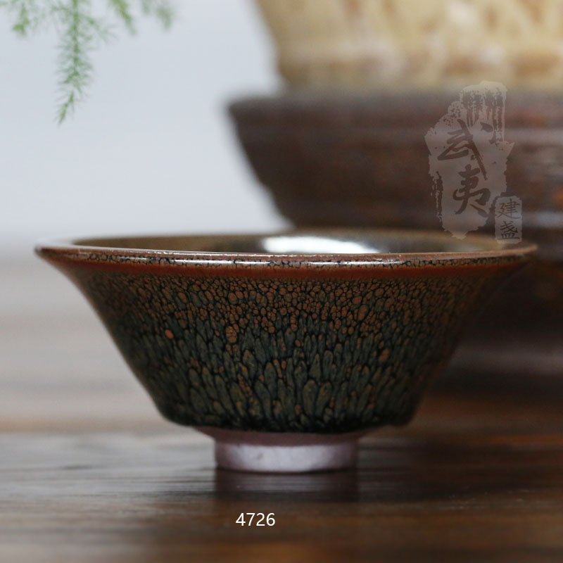 建盏大师陈其富，限量版复古油滴小喇叭