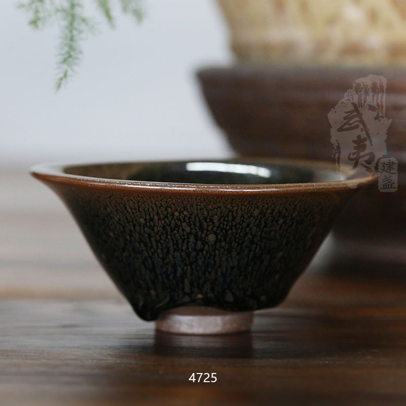 建盏大师陈其富，限量版复古油滴小喇叭