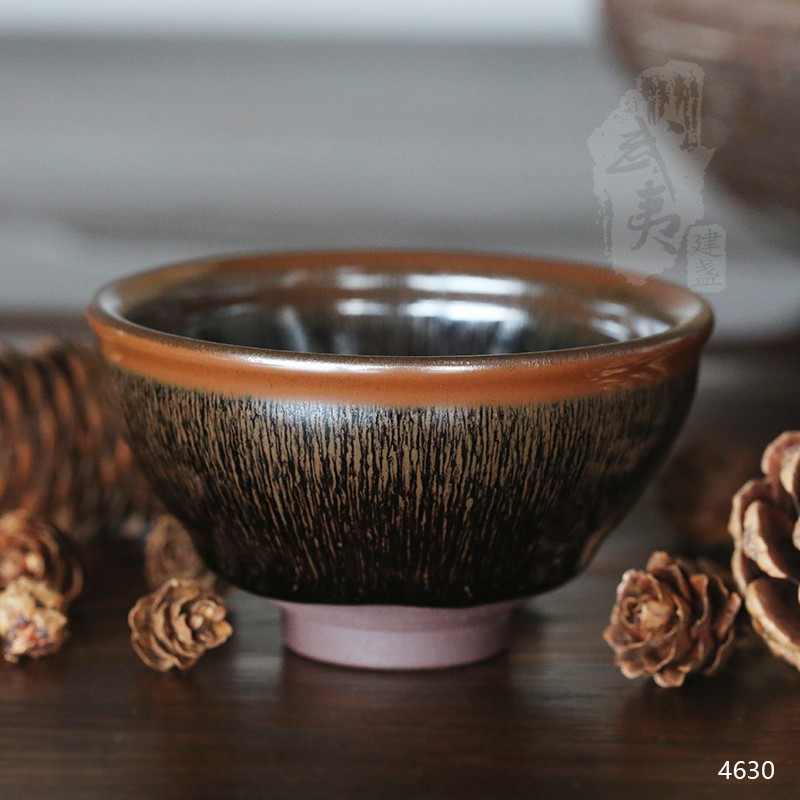 建盏大师叶礼忠，窑变兔毫