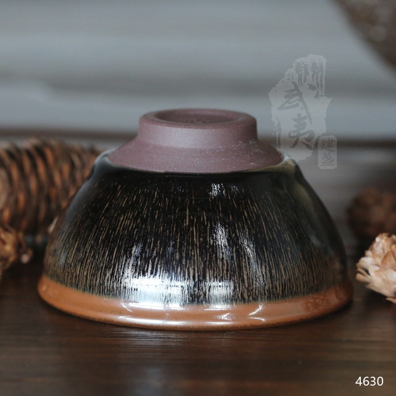 建盏大师叶礼忠，窑变兔毫