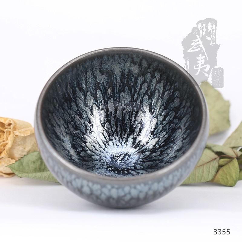 建盏大师蔡龙，敛口油滴