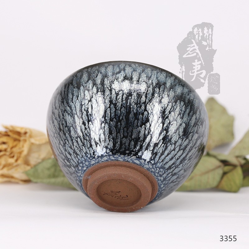建盏大师蔡龙，敛口油滴