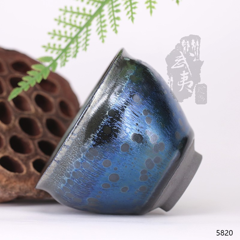 建盏大师陆金喜,曜变束口盏(晦翁) 建盏大师陆金喜,曜变束口盏(晦翁)