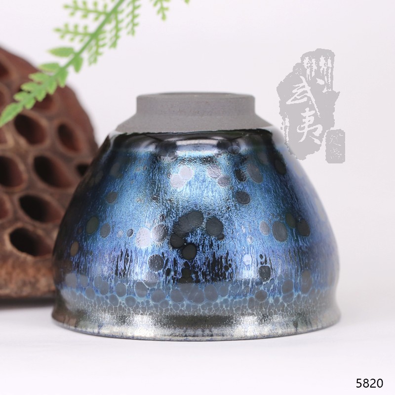 建盏大师陆金喜,曜变束口盏(晦翁) 建盏大师陆金喜,曜变束口盏(晦翁)