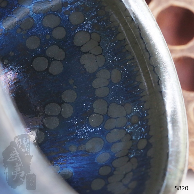 建盏大师陆金喜,曜变束口盏(晦翁) 建盏大师陆金喜,曜变束口盏(晦翁)