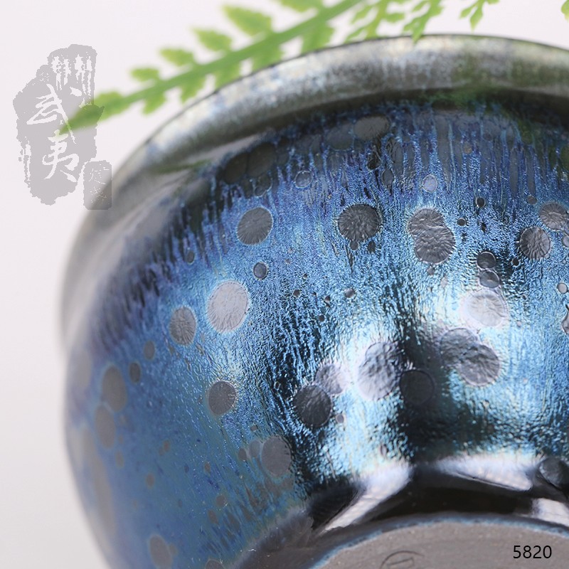 建盏大师陆金喜,曜变束口盏(晦翁) 建盏大师陆金喜,曜变束口盏(晦翁)