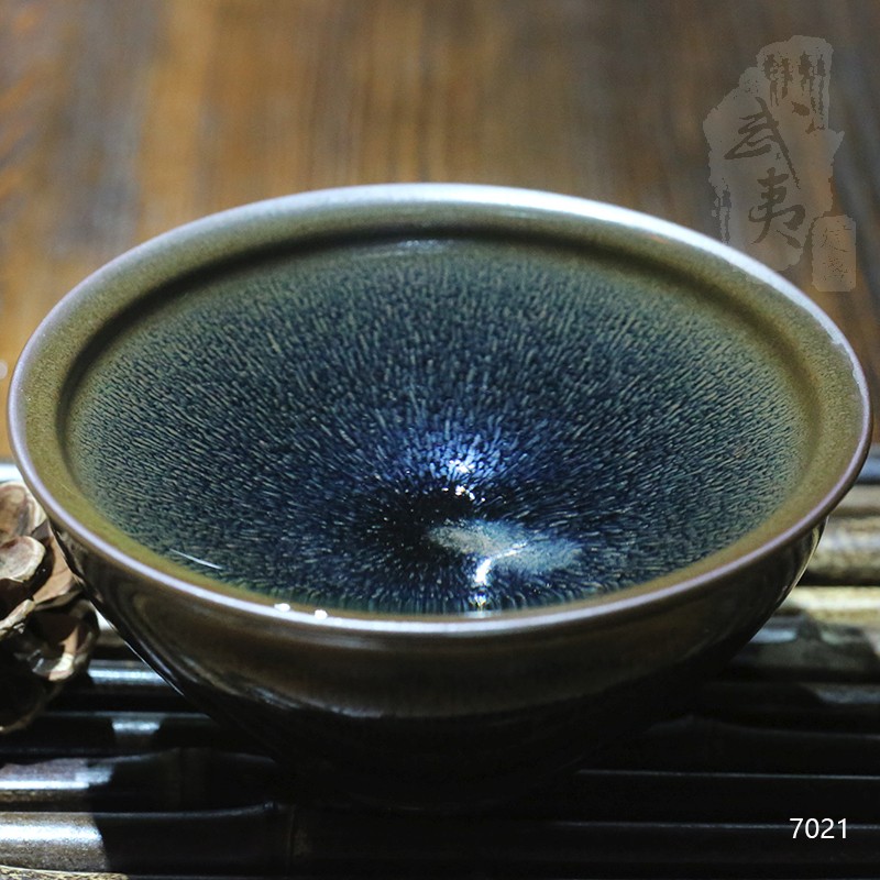 建盏大师孙建兴，黄兔毫茶碗