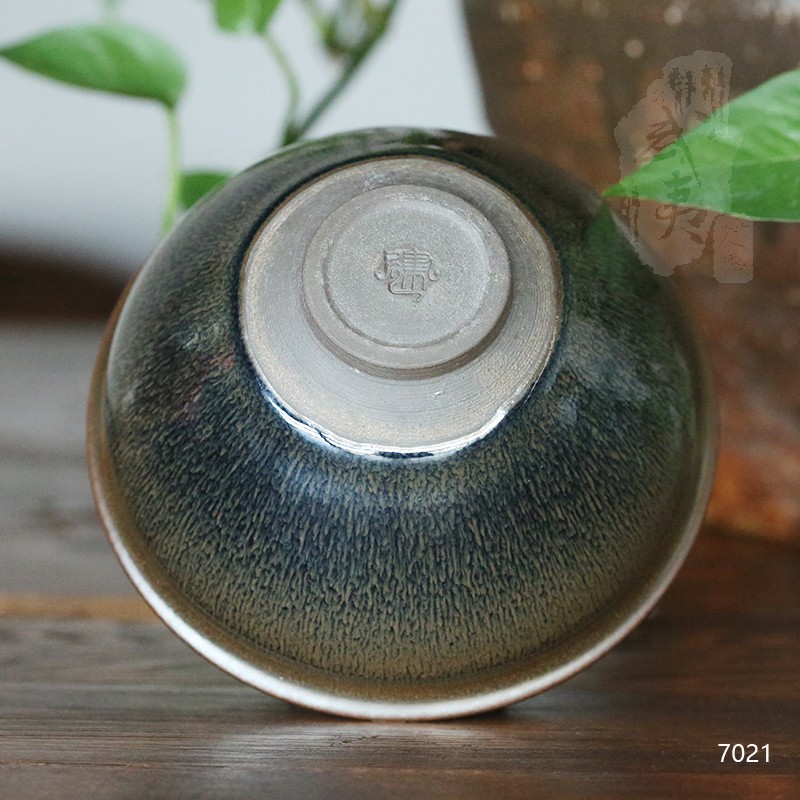 建盏大师孙建兴，黄兔毫茶碗