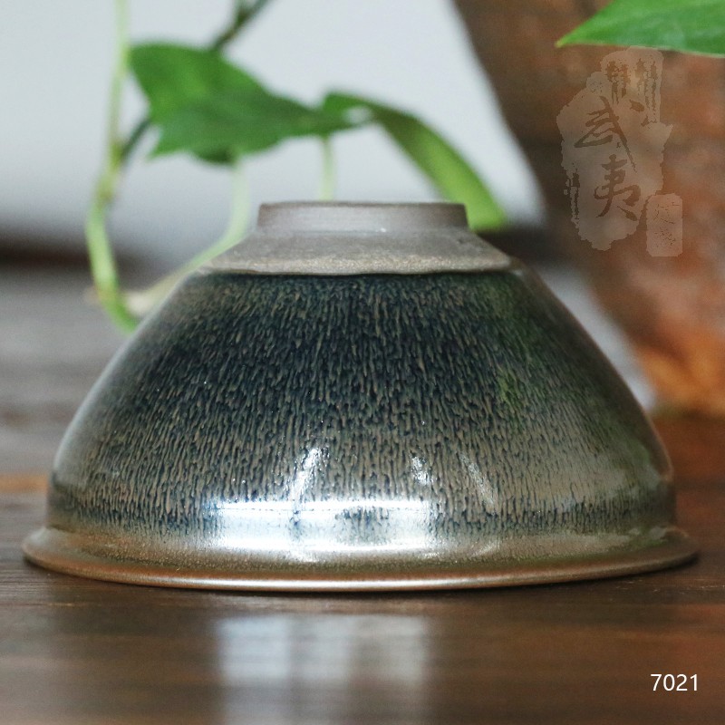 建盏大师孙建兴，黄兔毫茶碗