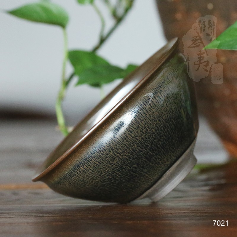 建盏大师孙建兴，黄兔毫茶碗