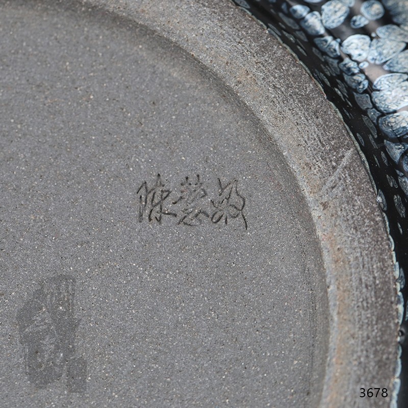 建盏大师陈慧敏，茶托（可以做果盘）