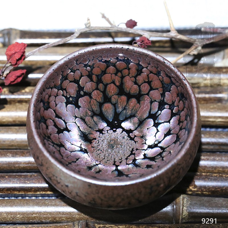 建盏大师饶飞雄，赖敏惺，敛口彩金