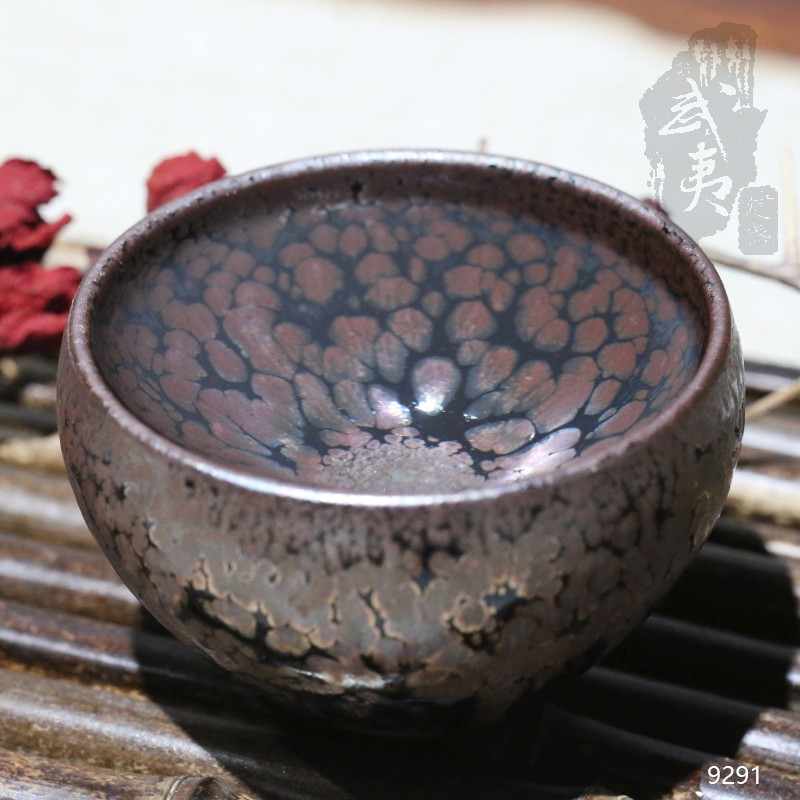建盏大师饶飞雄，赖敏惺，敛口彩金