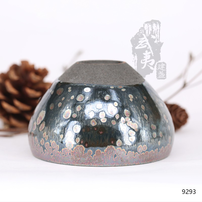 建盏大师饶飞雄，赖敏惺，敛口彩金