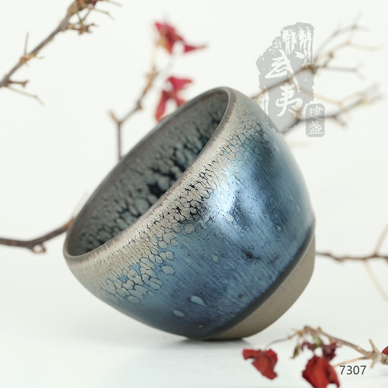 建盏大师阙梅娇，闻香杯油滴