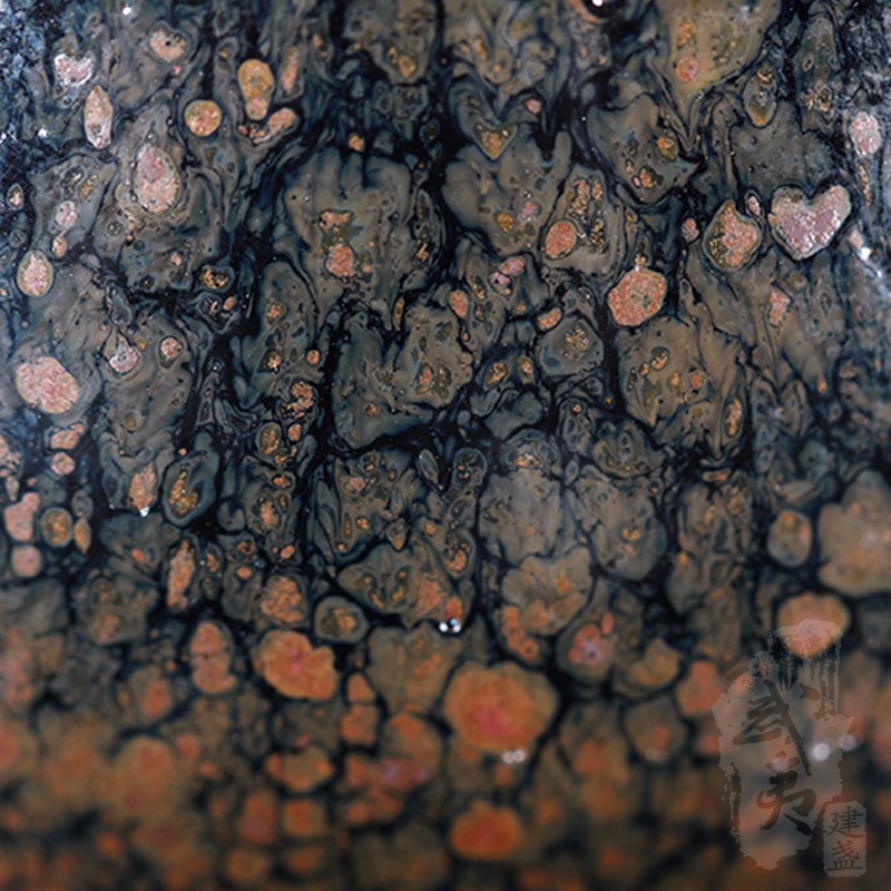 李振贵大师作品，梅花油滴盏