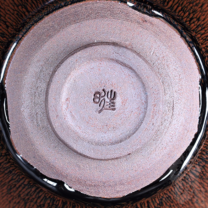 叶礼旺大师作品，撇口兔毫建盏