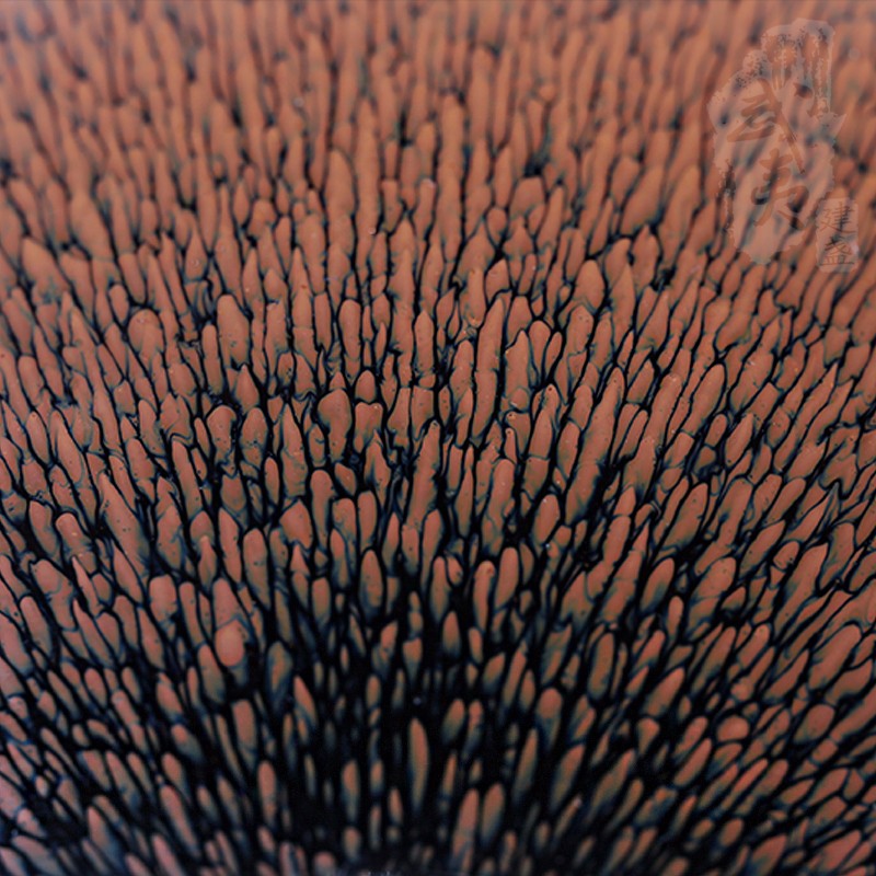 叶礼旺大师作品，撇口兔毫建盏