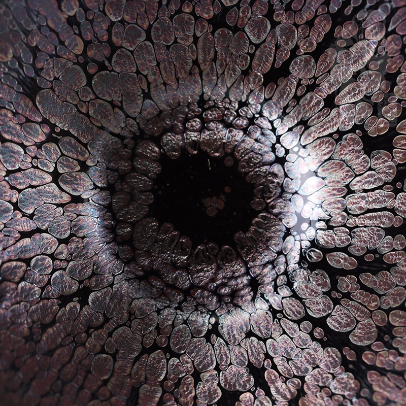 建盏大师裴春元，彩金束口盏