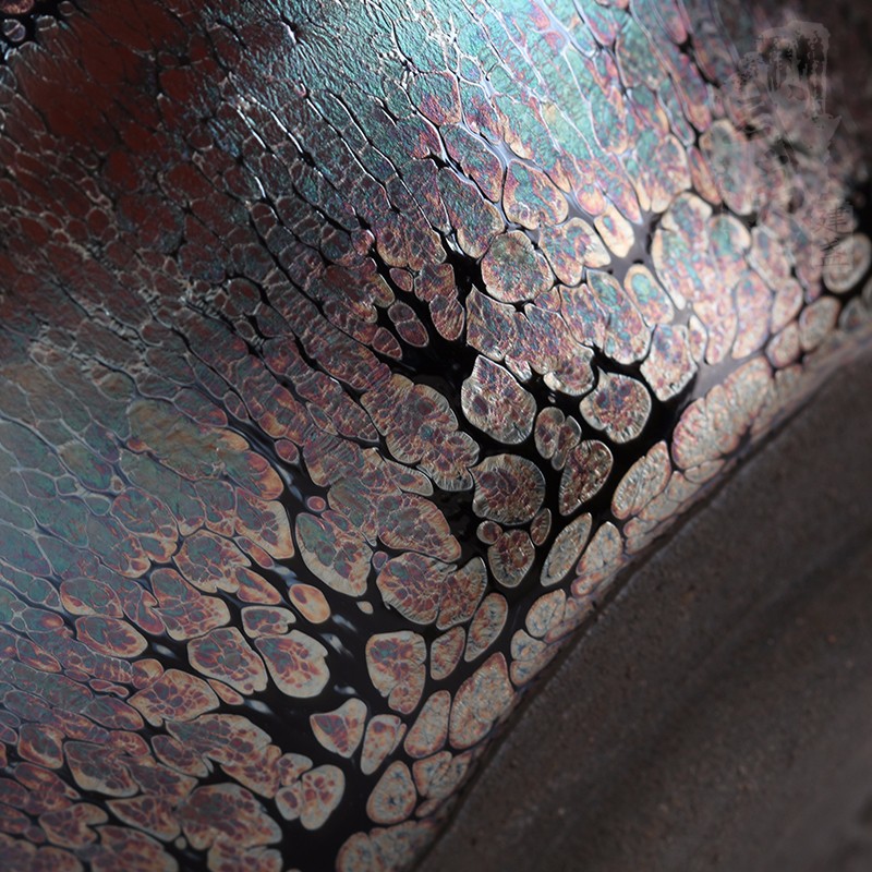 建盏大师裴春元，彩金束口盏