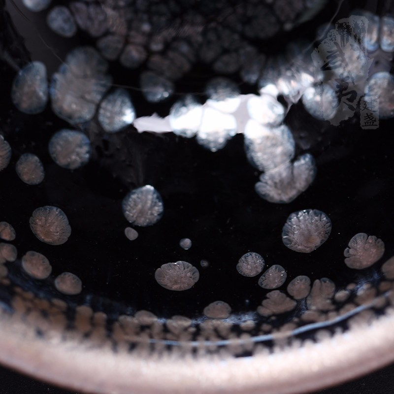 建盏大师陈春华，鹧鸪斑束口盏