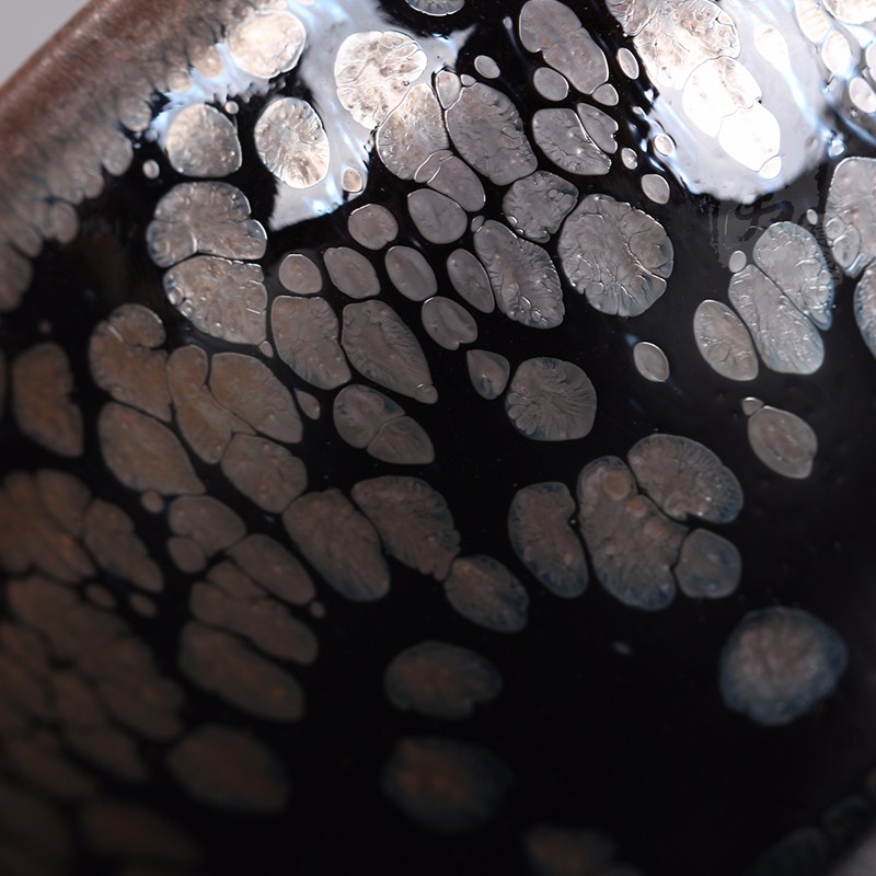 建盏大师陈春华，鹧鸪斑束口盏