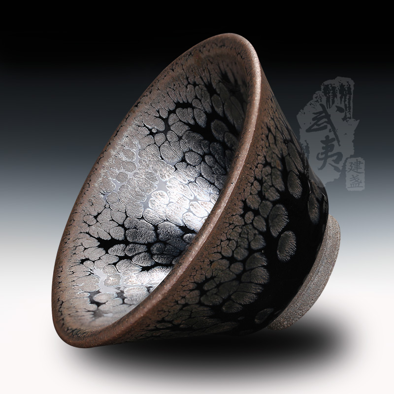 建盏大师杨敏,鹧鸪斑盏