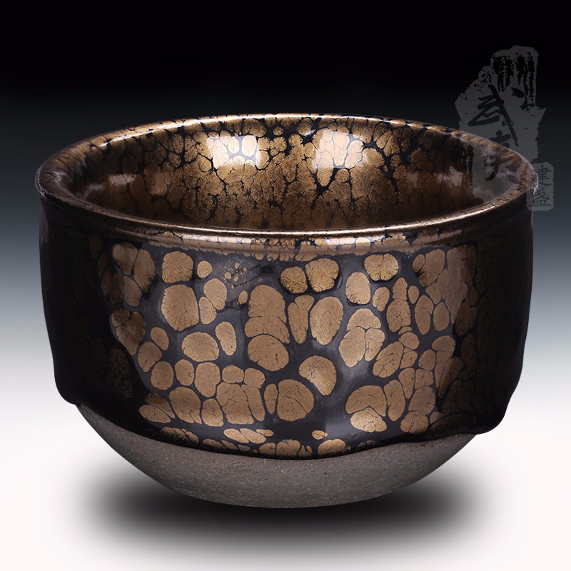 建盏大师黄美金，小星云钵 