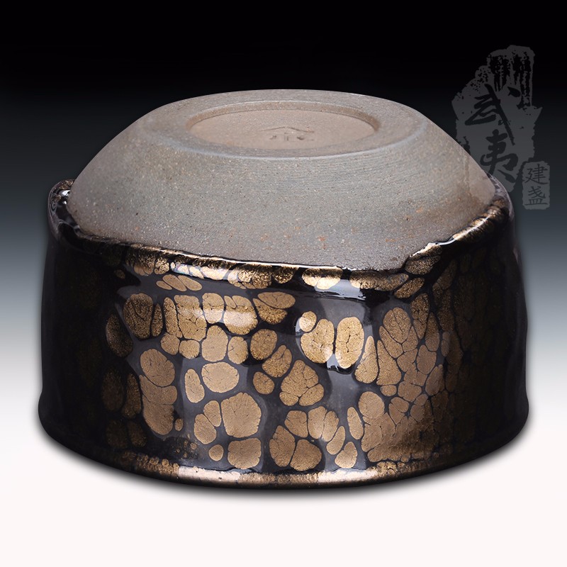 建盏大师黄美金，小星云钵 