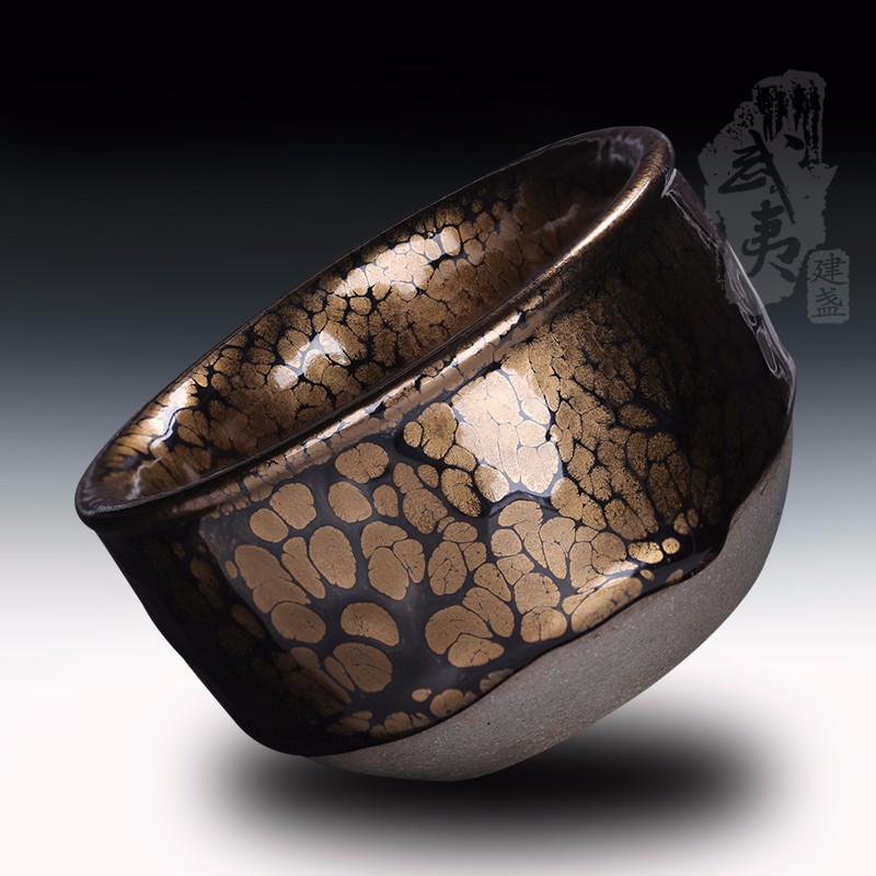 建盏大师黄美金，小星云钵 