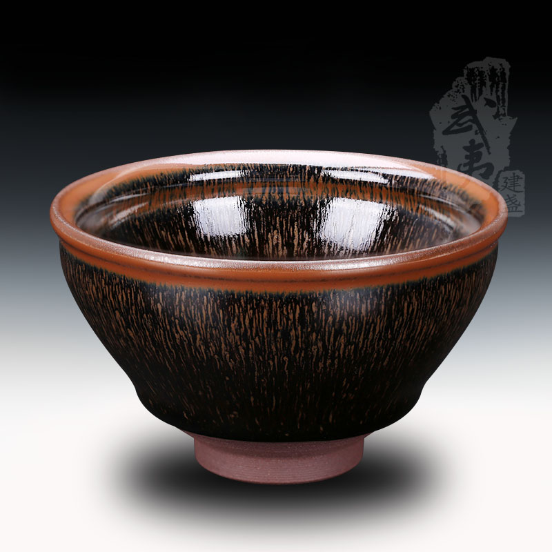 建盏大师叶礼忠，窑变兔毫- 隐庐器