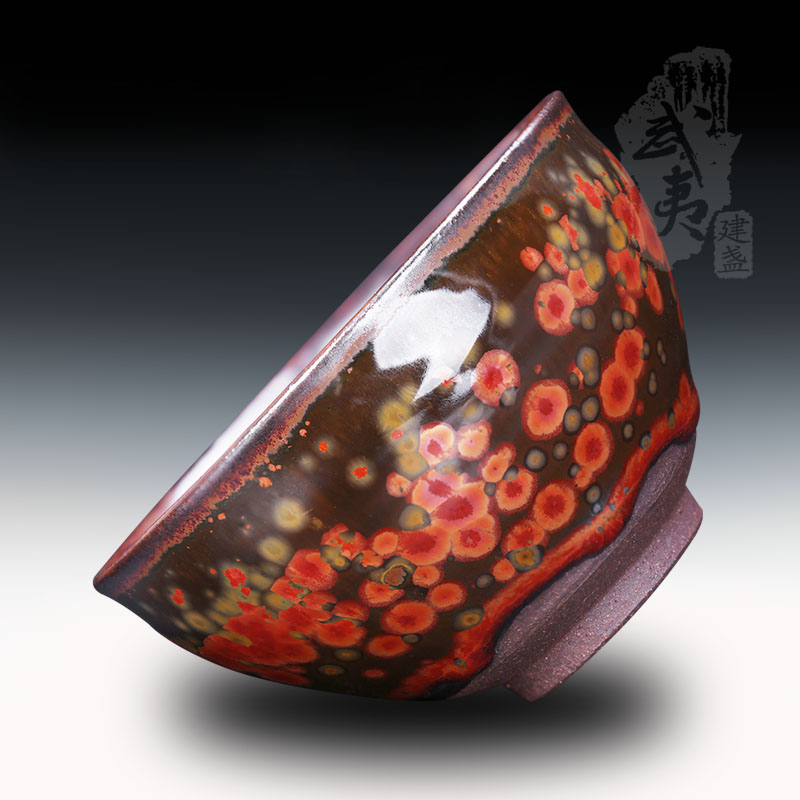 建盏大师蔡炳盛，束口火凤凰