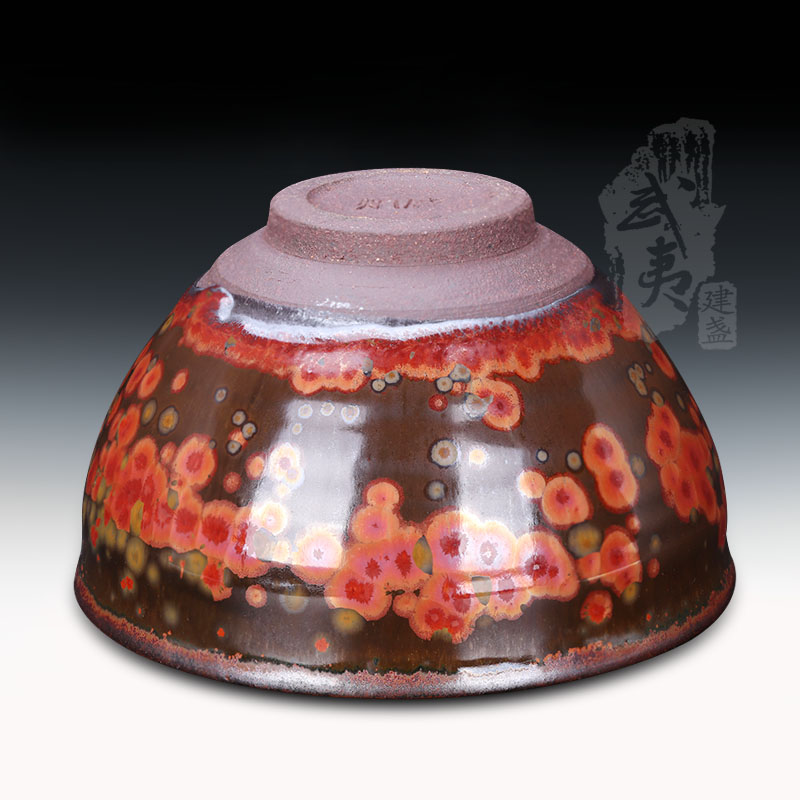 建盏大师蔡炳盛，束口火凤凰