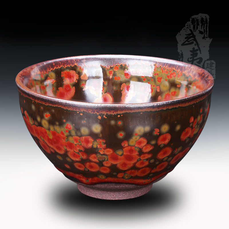 建盏大师蔡炳盛，束口火凤凰