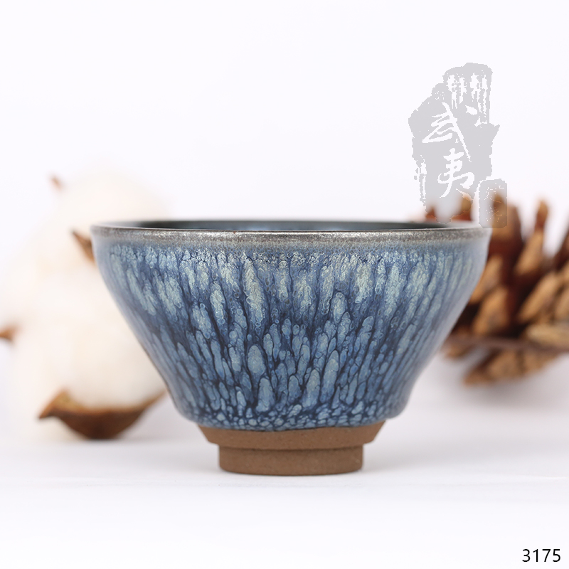 建盏大师蔡龙，小束口油滴