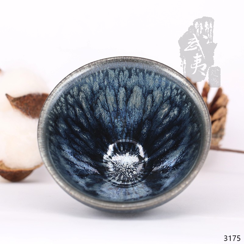 建盏大师蔡龙，小束口油滴