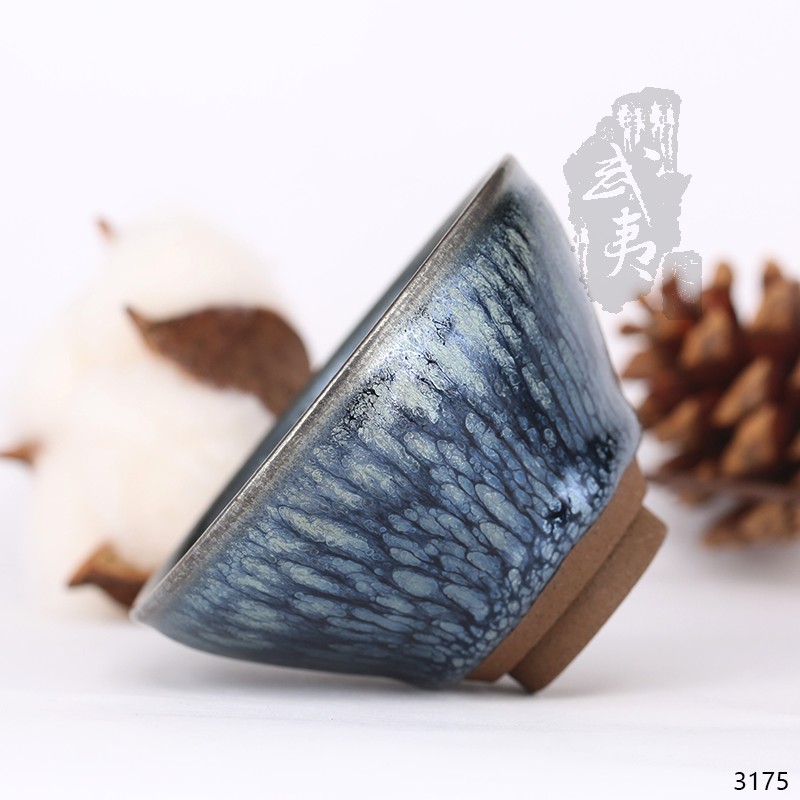 建盏大师蔡龙，小束口油滴