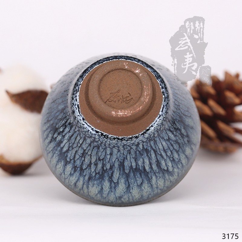 建盏大师蔡龙，小束口油滴