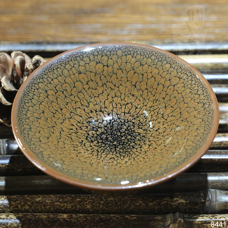 建盏大师陈大鹏撇口黄鹧鸪