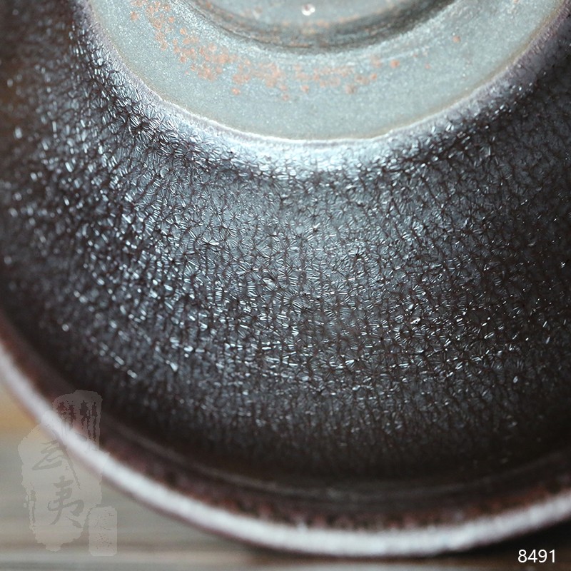 建盏大师孙建兴，银毫木叶盏