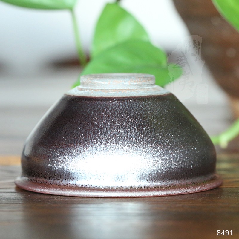 建盏大师孙建兴，银毫木叶盏