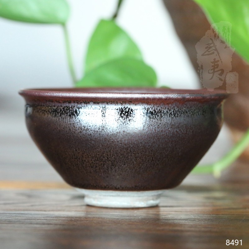 建盏大师孙建兴，银毫木叶盏