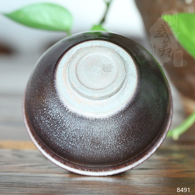 建盏大师孙建兴，银毫木叶盏